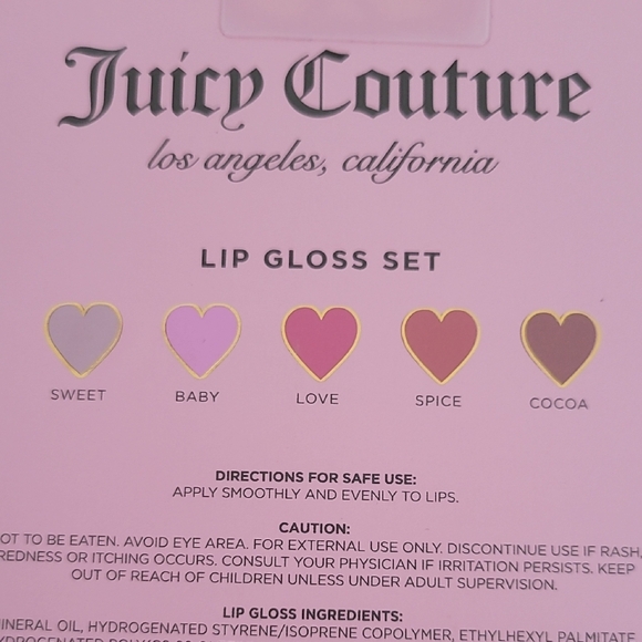 Juicy Couture Heart-Shaped Lip Gloss Collection - Picture 3 of 3